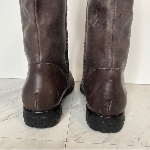 New! Born North Gray Leather Riding Boot 8M - Picture 4 of 14
